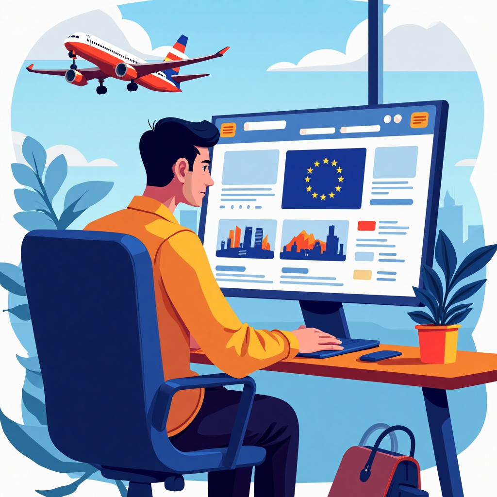 Use the official ETIAS website or app